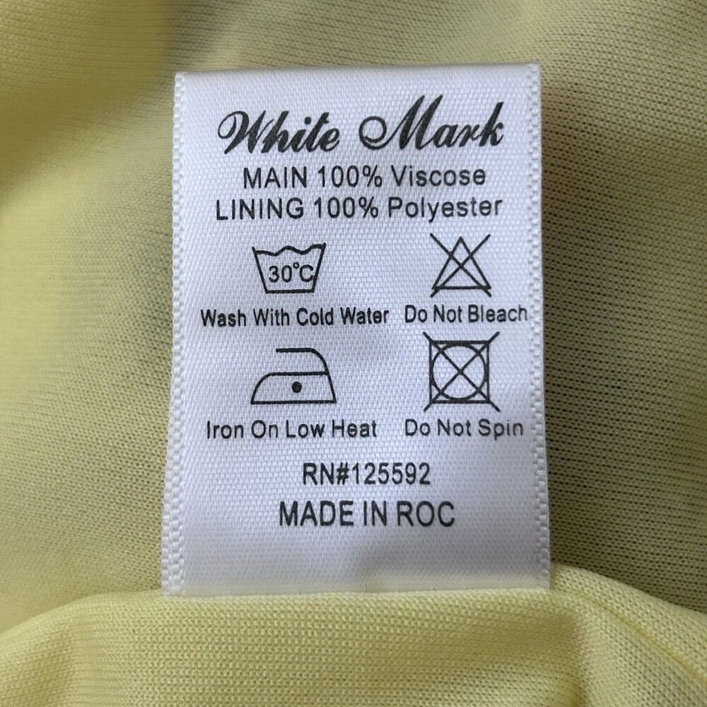 White Mark Dress Size M Yellow Boho Mini Dress Size Medium Bohemian Bell Slevees - Picture 11 of 13